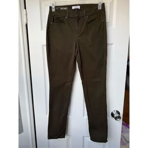 Sonoma Curvy Skinny Pants Size 6 Women's Green Stretch